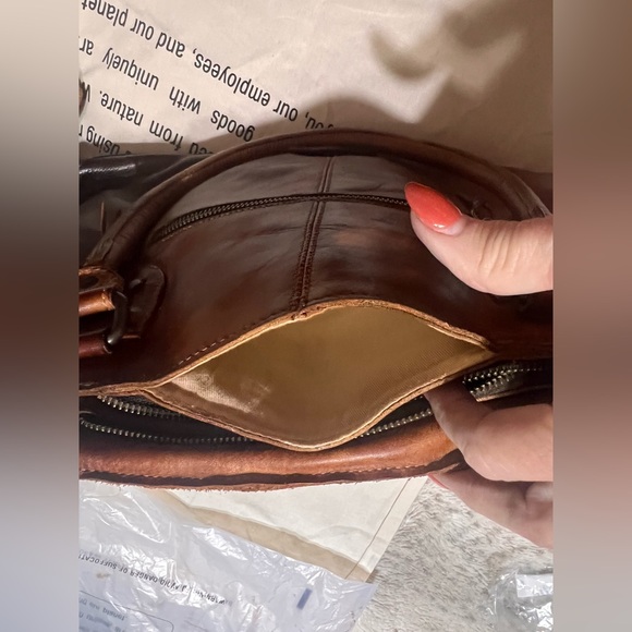 Bed Stu Brown Leather Crossbody Bag - Picture 10 of 13